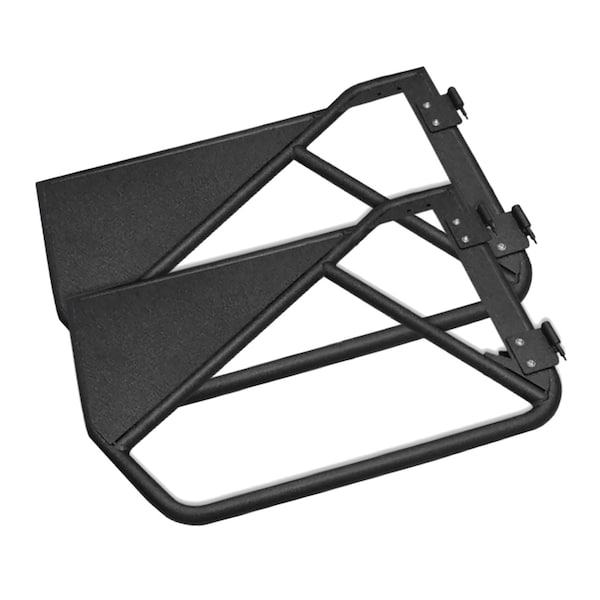 Trailfx TrailFX JL04FD; Door; Textured Powder Coated; Black; Steel; Set Of 2 JL04FD - main